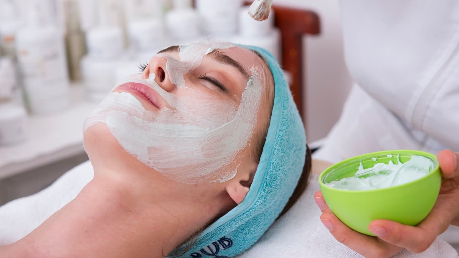 AngelSky8 premium spa experience - professional facial treatment in serene Singapore beauty salon with expert beautician providing advanced skincare services
